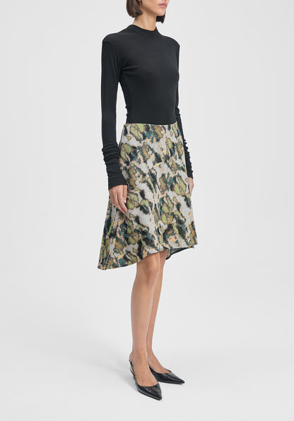 Shield Jacquard Skirt