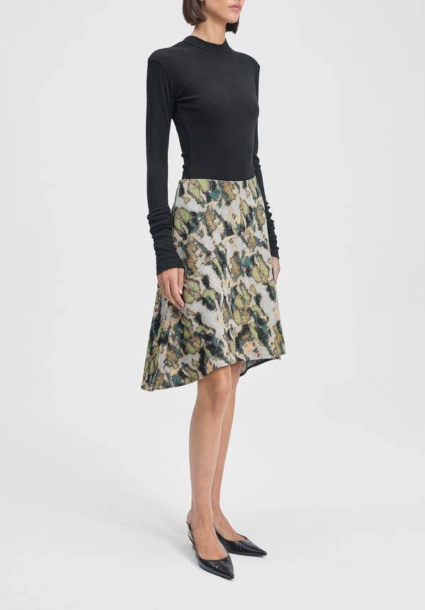 Shield Jacquard Skirt