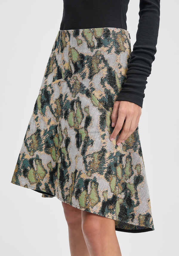 Shield Jacquard Skirt