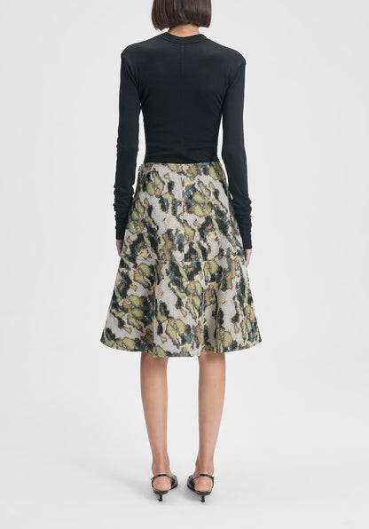 Shield Jacquard Skirt