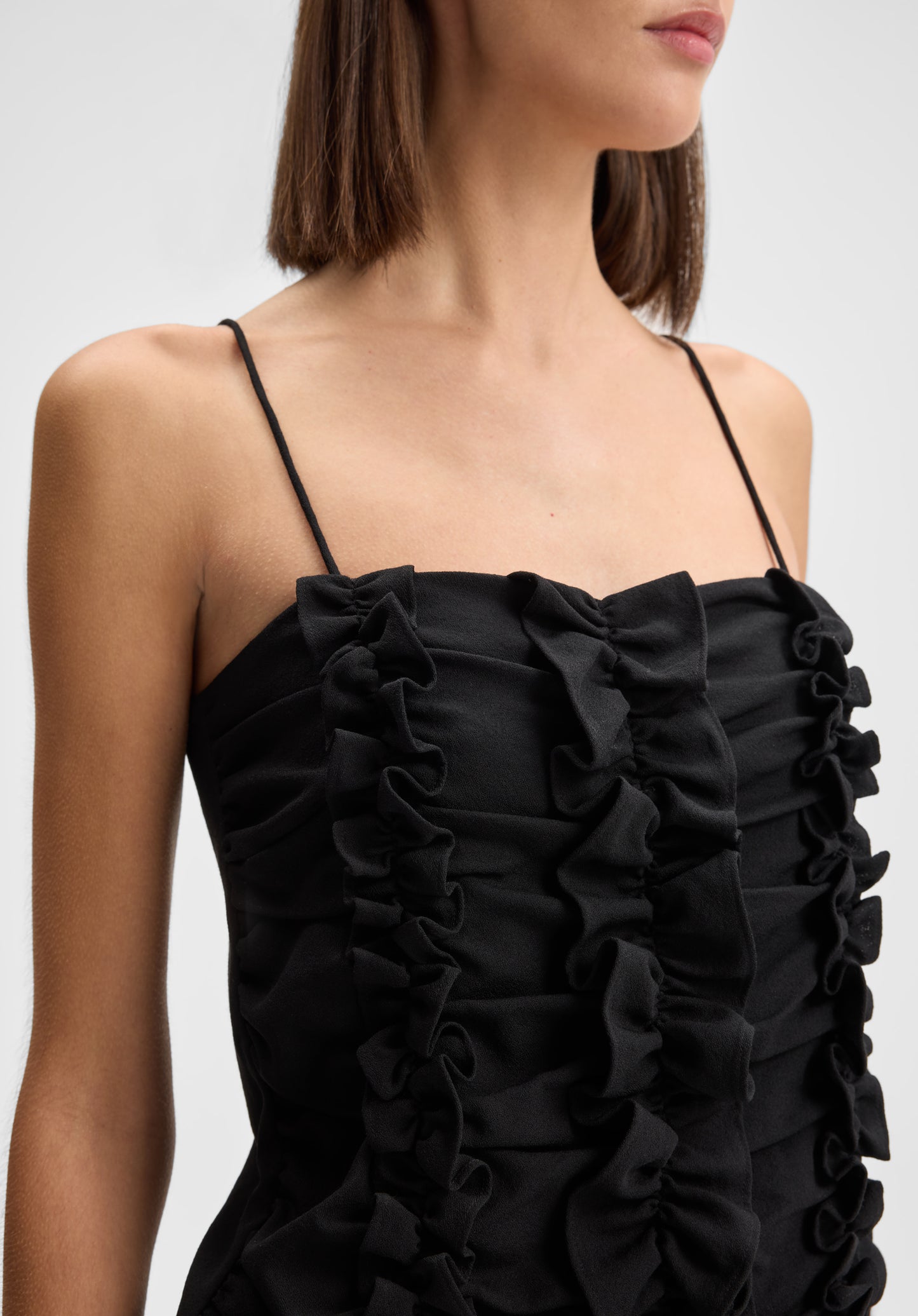 Ruched Frill Top
