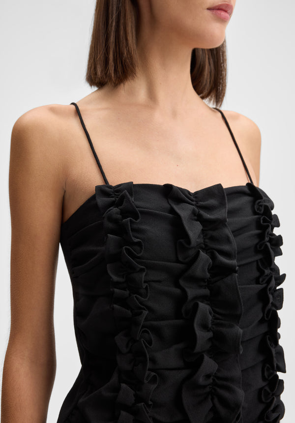 Ruched Frill Top