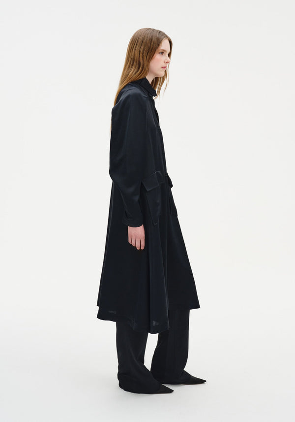 Chet Satin Trench