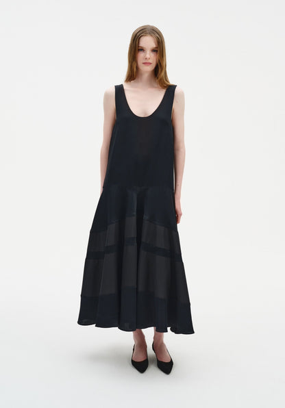 Contrast Panel Dress