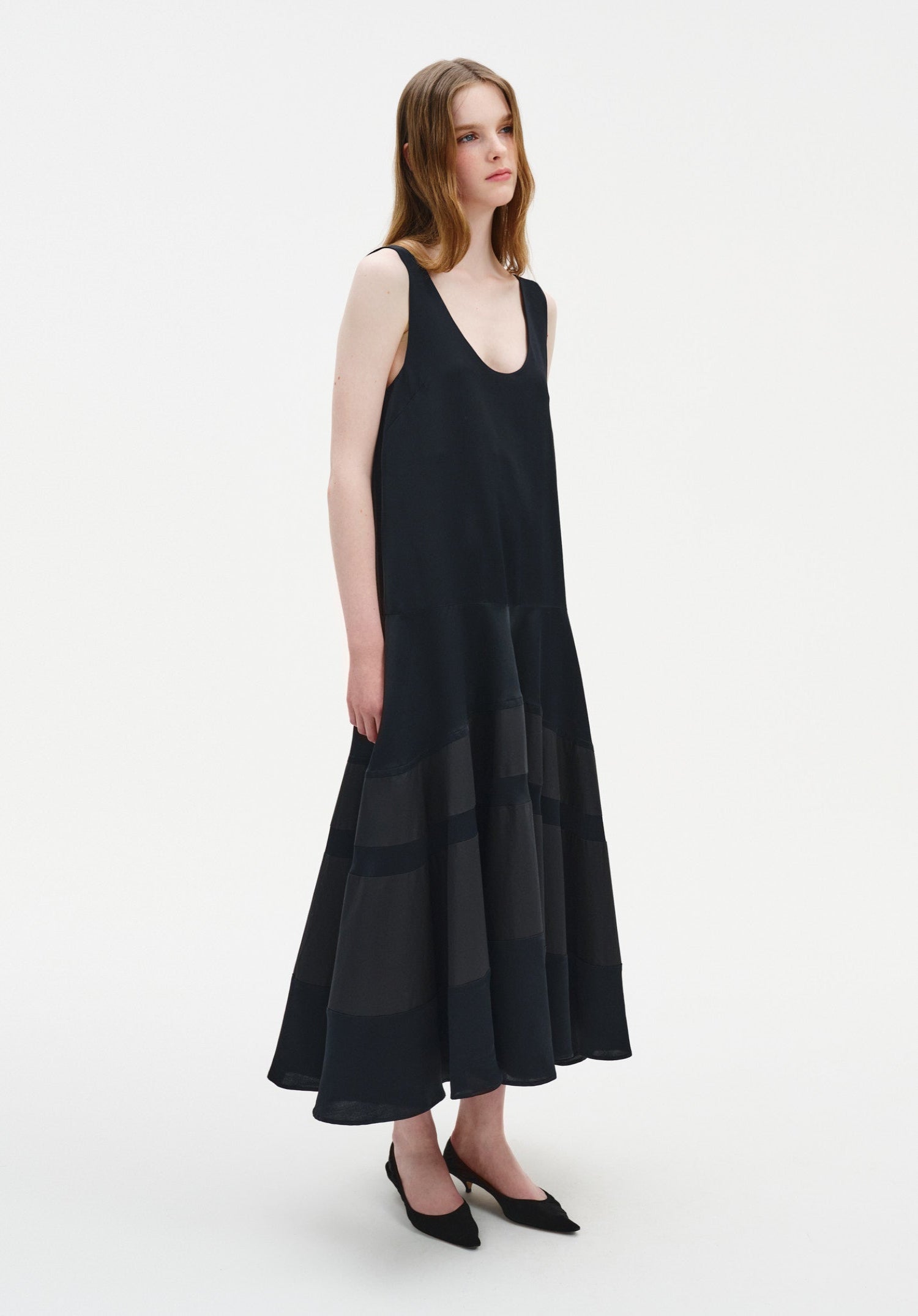 Contrast Panel Dress