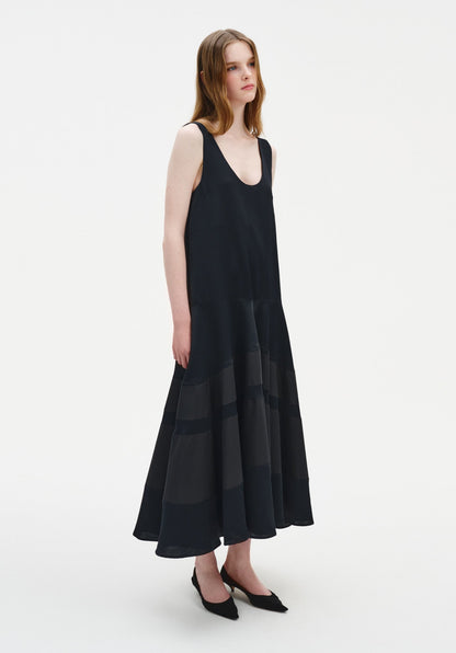 Contrast Panel Dress