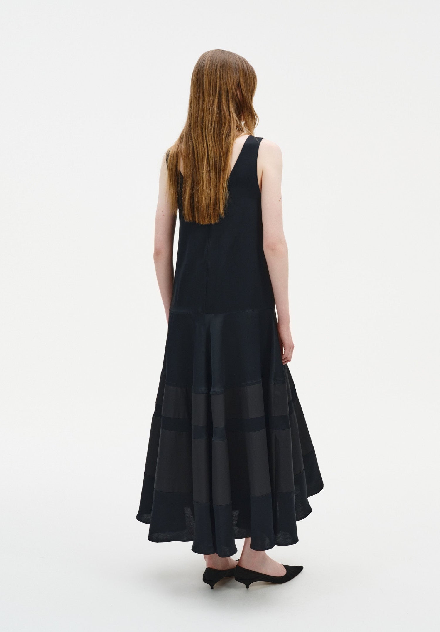 Contrast Panel Dress