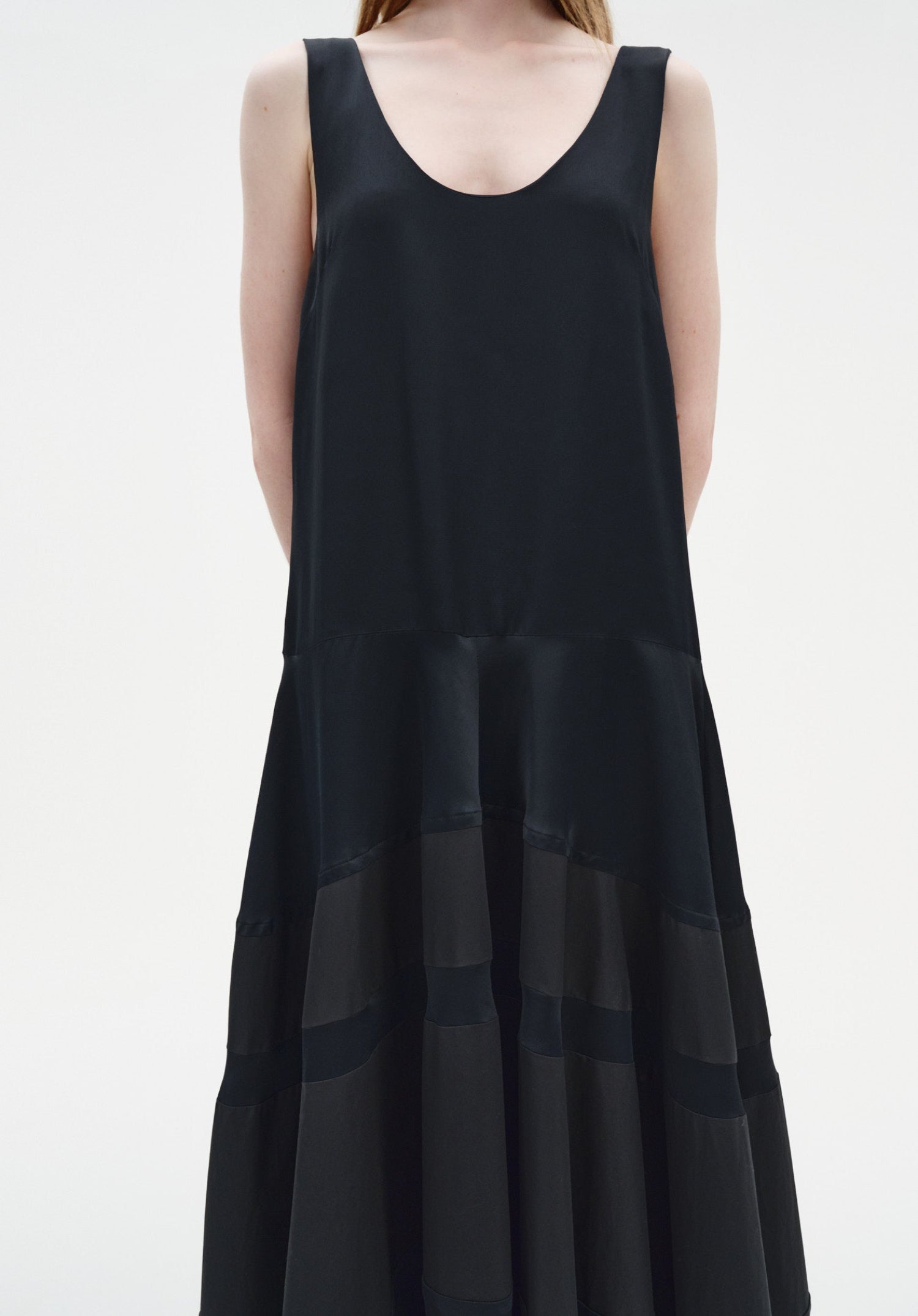 Contrast Panel Dress