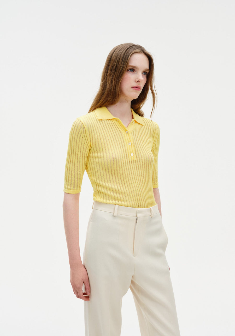 Cotton Net Rib Top