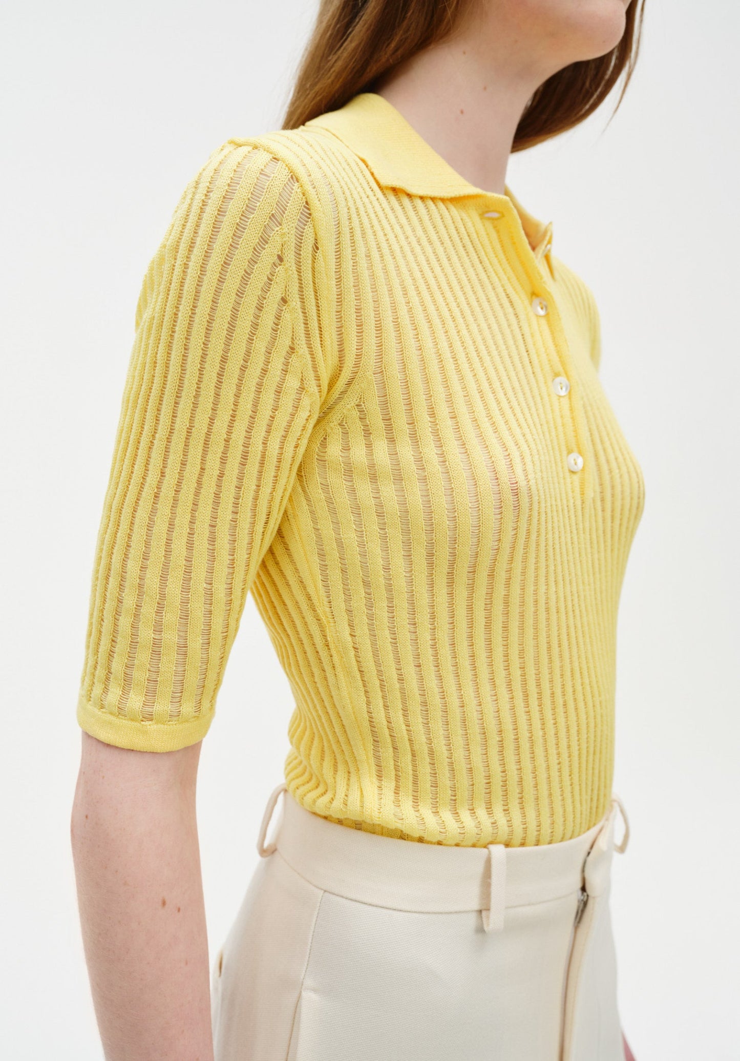 Cotton Net Rib Top