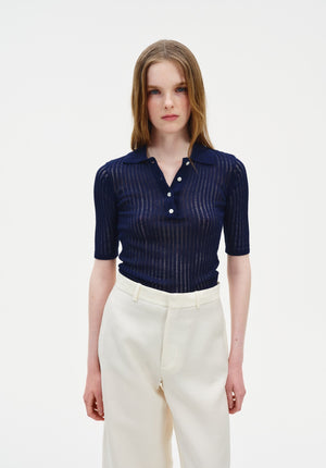 Cotton Net Rib Top