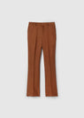 Credo organic wool & silk bootcut trouser