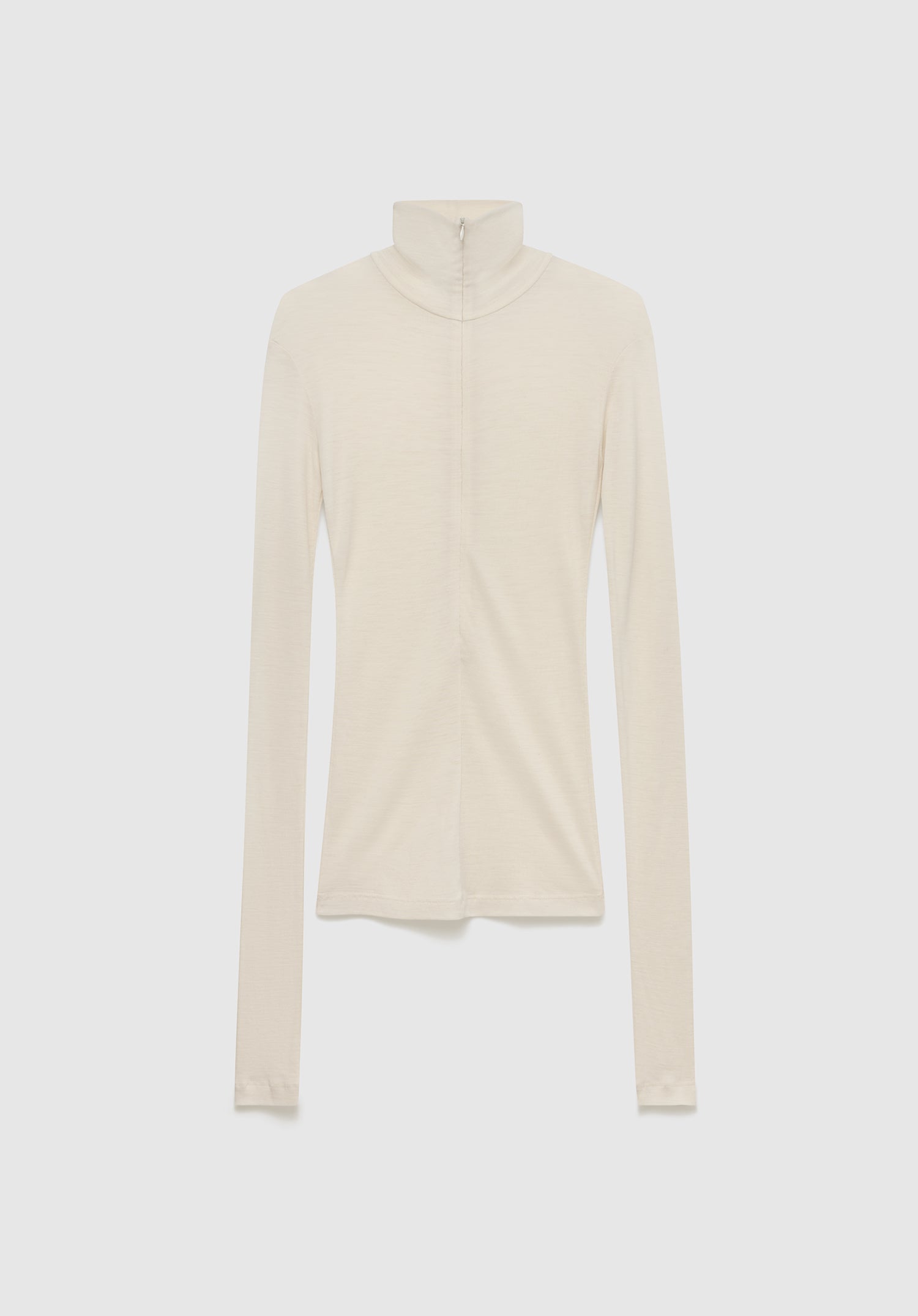 Fine Wool Zip Top