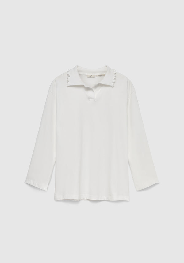 Lyra Frilled Polo