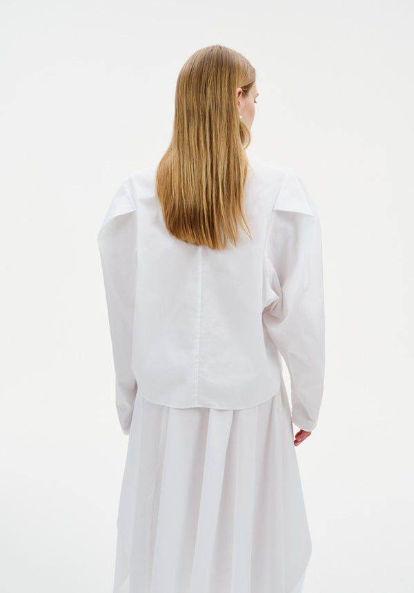 Pleated Shoulder Blouse