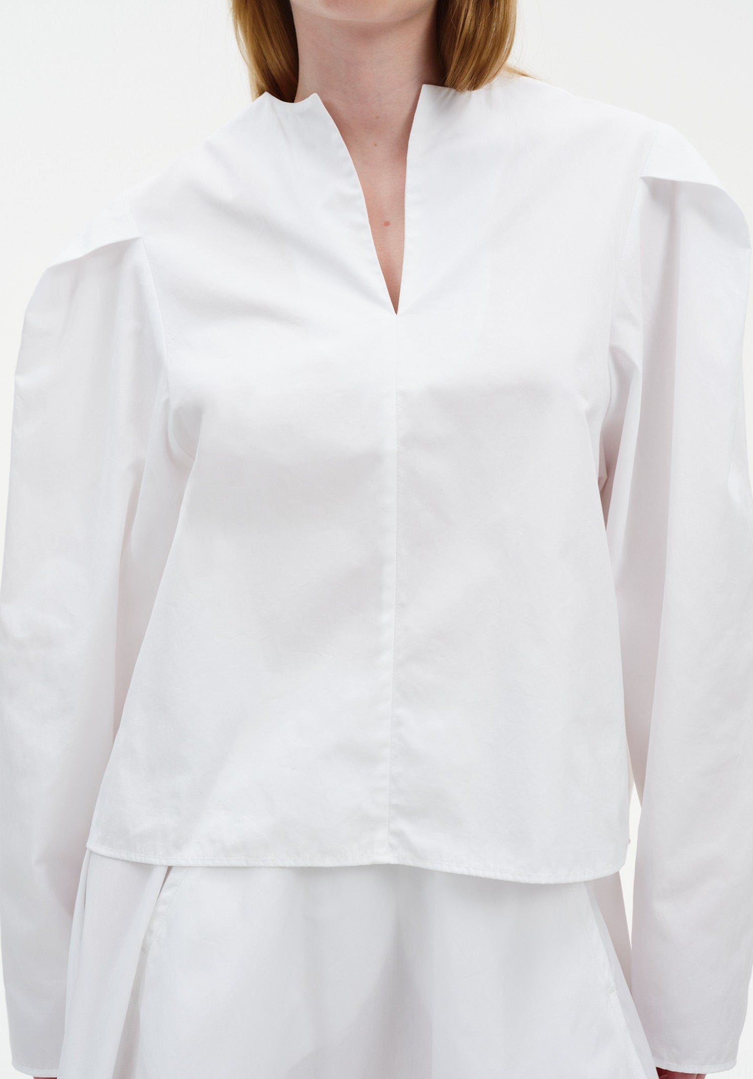 Pleated Shoulder Blouse