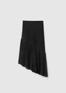 Plisse wool skirt