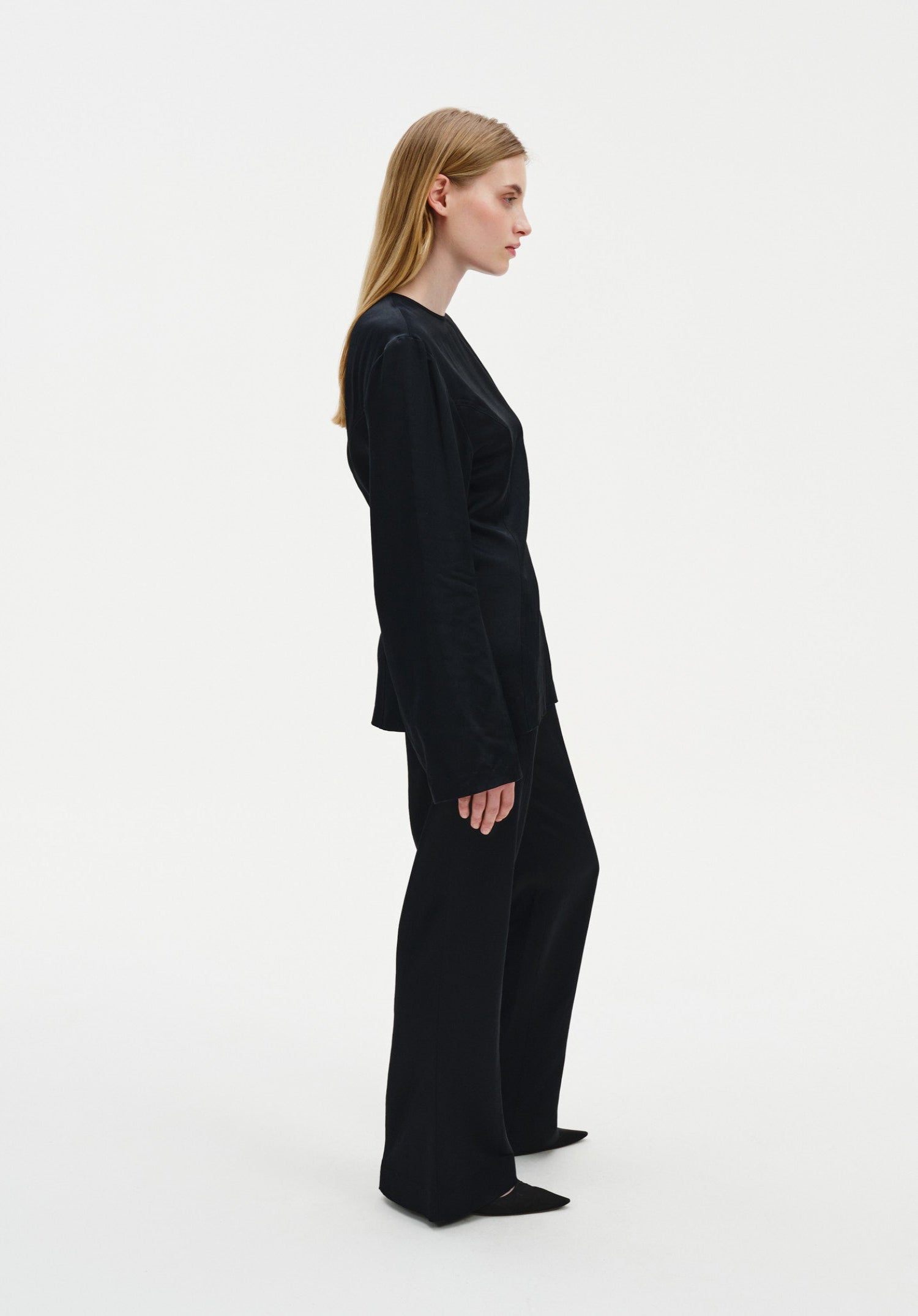 Relaxed Satin Trousers