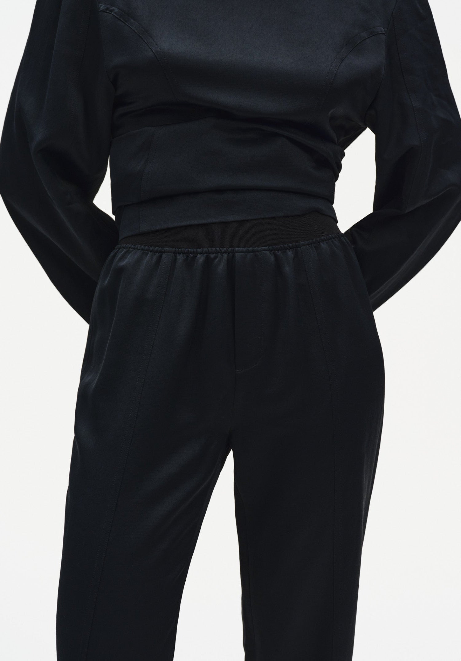 Relaxed Satin Trousers