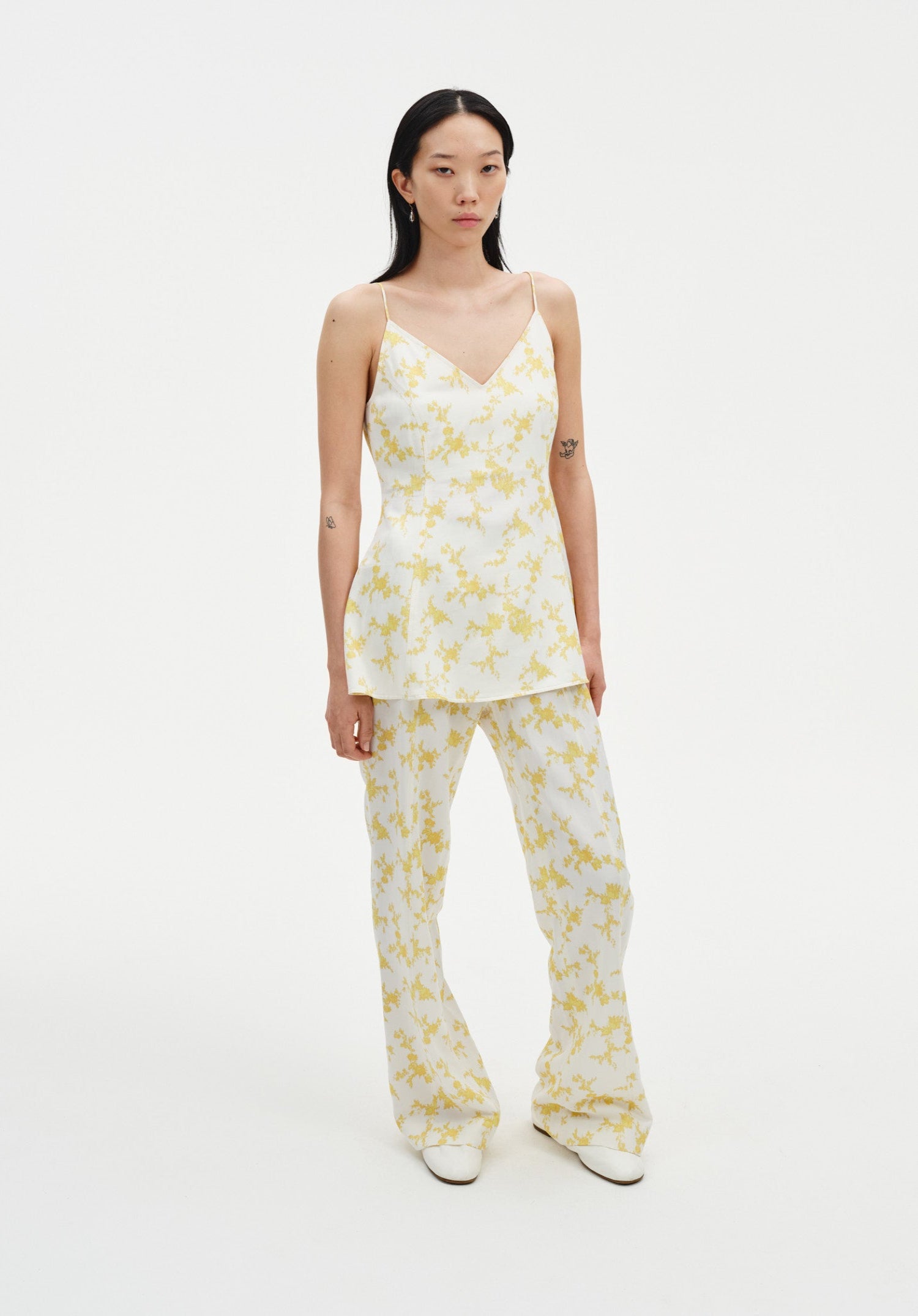 Sculpted Printed Strap Top