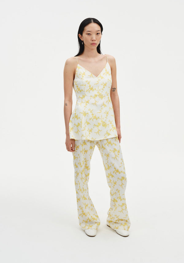 Sculpted Printed Strap Top